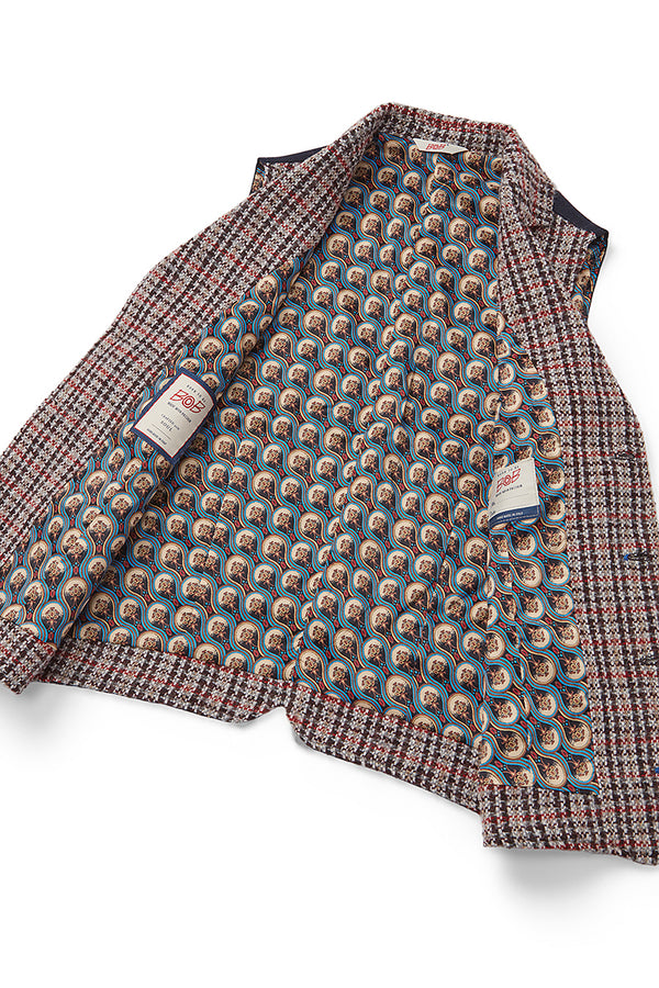 OFF123 ガンクラブチェックパターンジレ / COL：VAR3 レッド系