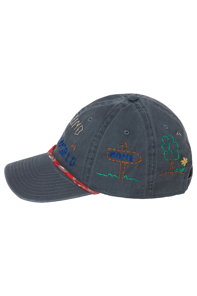HAT ハンドステッチキャップ / NAVY ネイビー