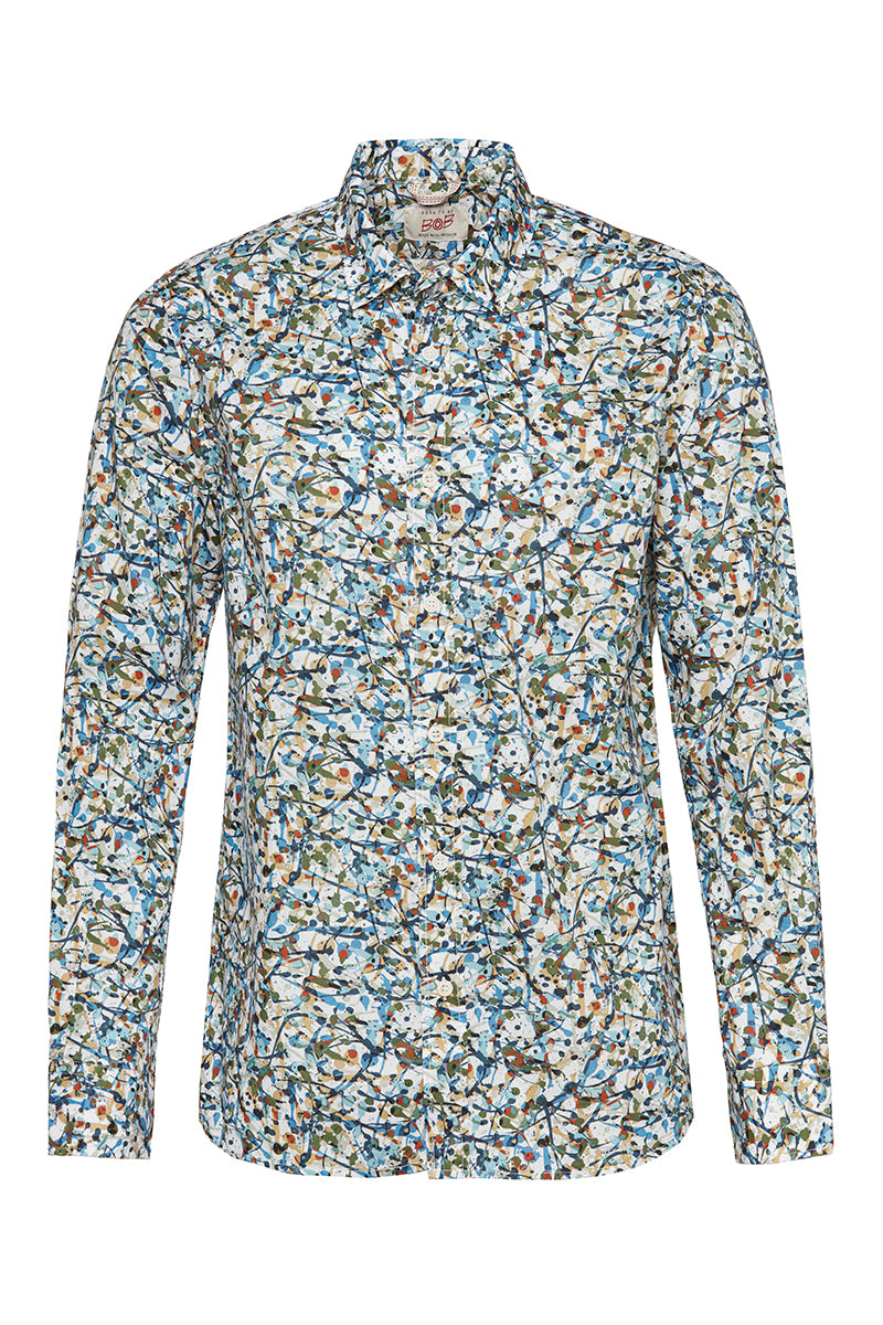 TUTOR504 アートプリントシャツ / UNICA マルチカラー