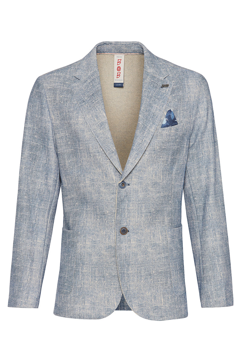 PICKY591U スラブメランジイージージャケット / CELESTE スカイブルー