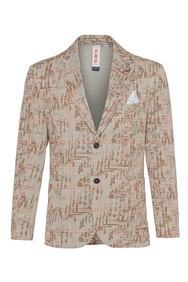 PICKY584 カスリ調グレンチェックジャケット / VAR1 ネイビー