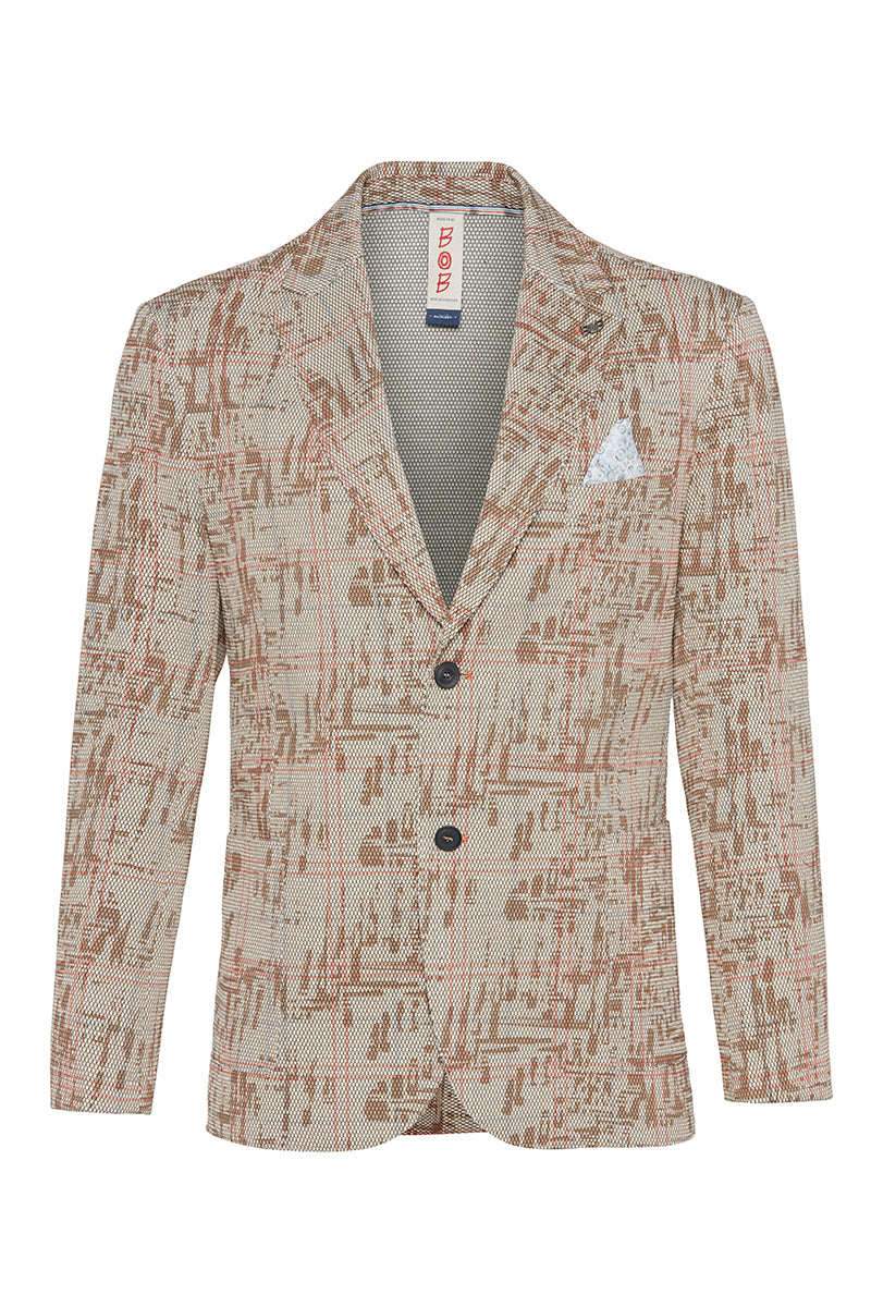 PICKY584 カスリ調グレンチェックジャケット / VAR1 ネイビー