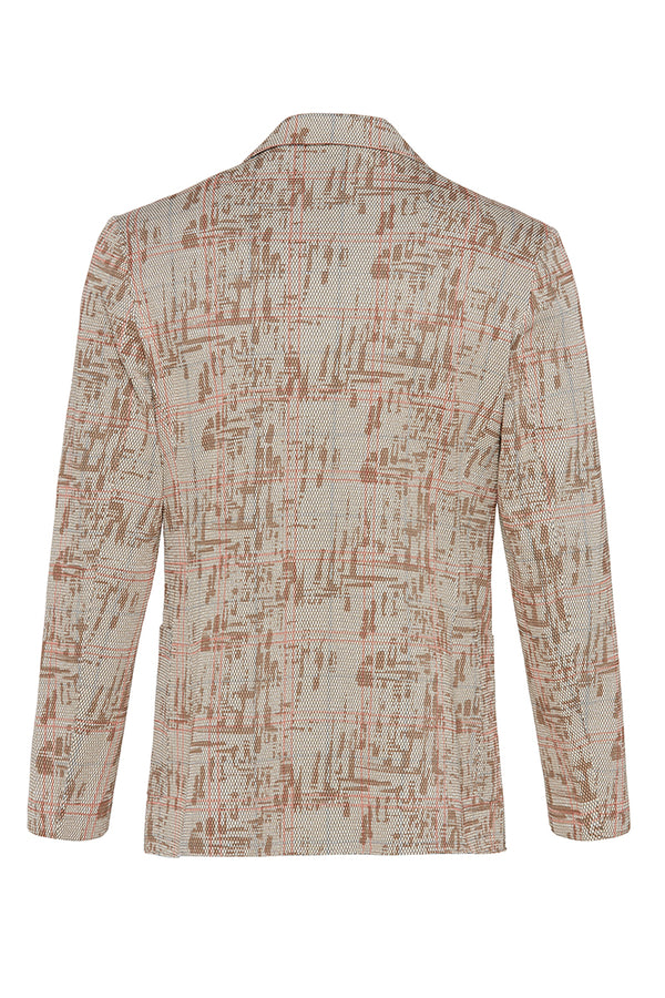 PICKY584 カスリ調グレンチェックジャケット / VAR2 ベージュ