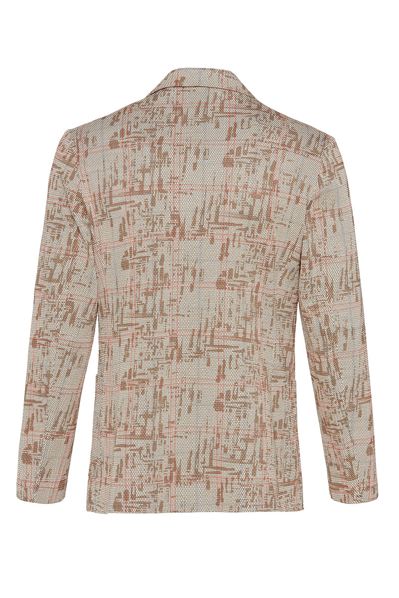 PICKY584 カスリ調グレンチェックジャケット / VAR2 ベージュ