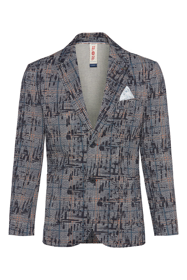 PICKY584 カスリ調グレンチェックジャケット / VAR2 ベージュ