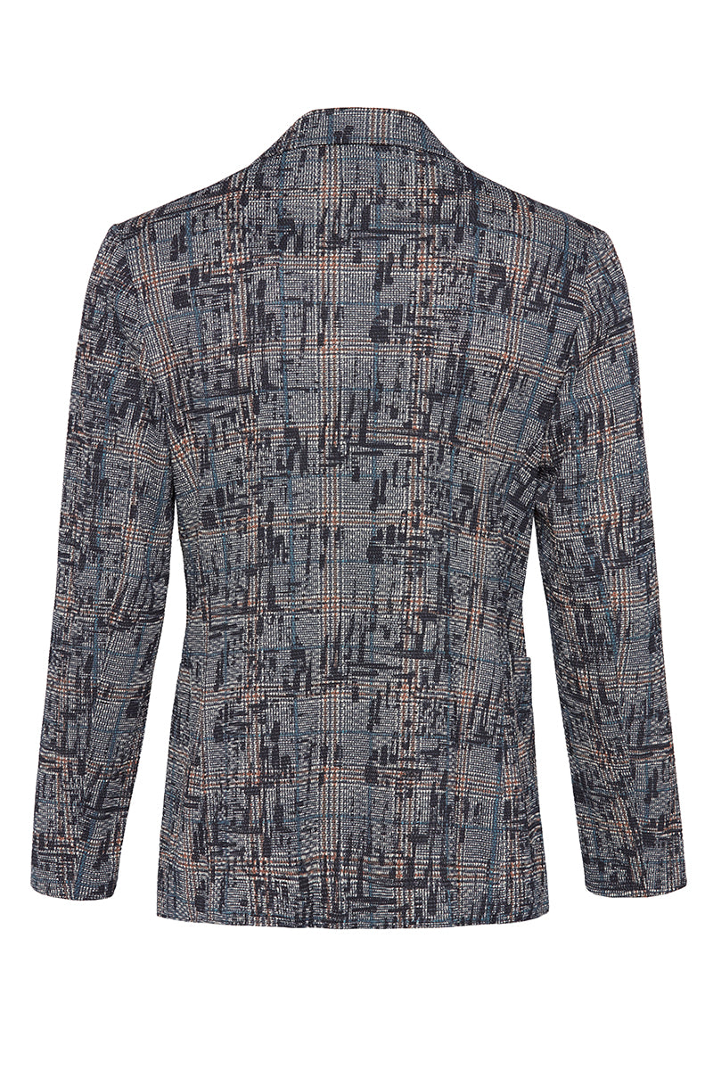 PICKY584 カスリ調グレンチェックジャケット / VAR1 ネイビー