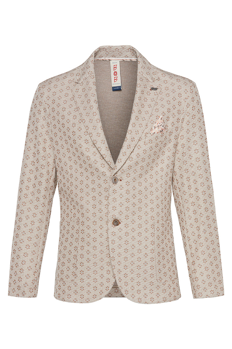 JAKE571 フラワープリントパターンジャケット / BLU ブルー