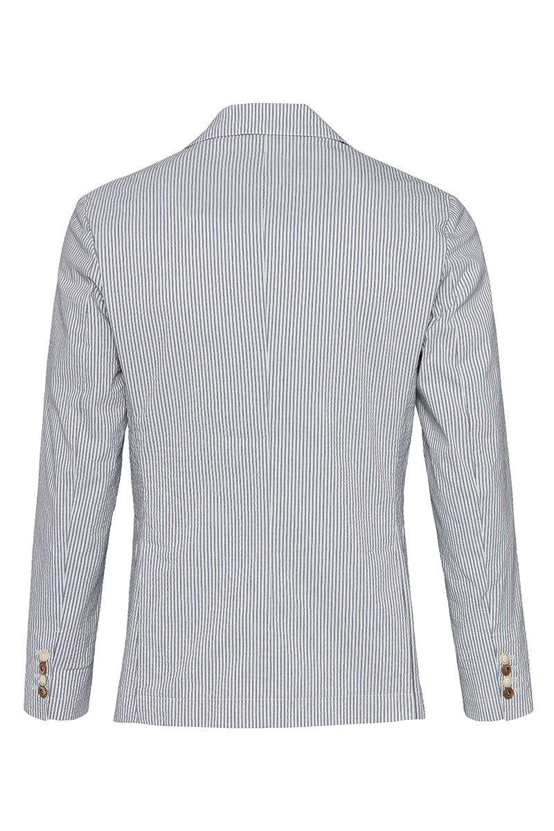 RICH566 シアサッカージャケット / BLU ブルー