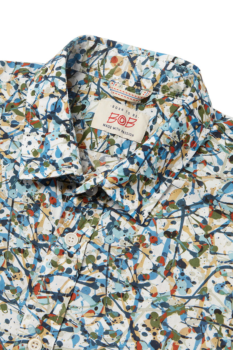 TUTOR504 アートプリントシャツ / UNICA マルチカラー