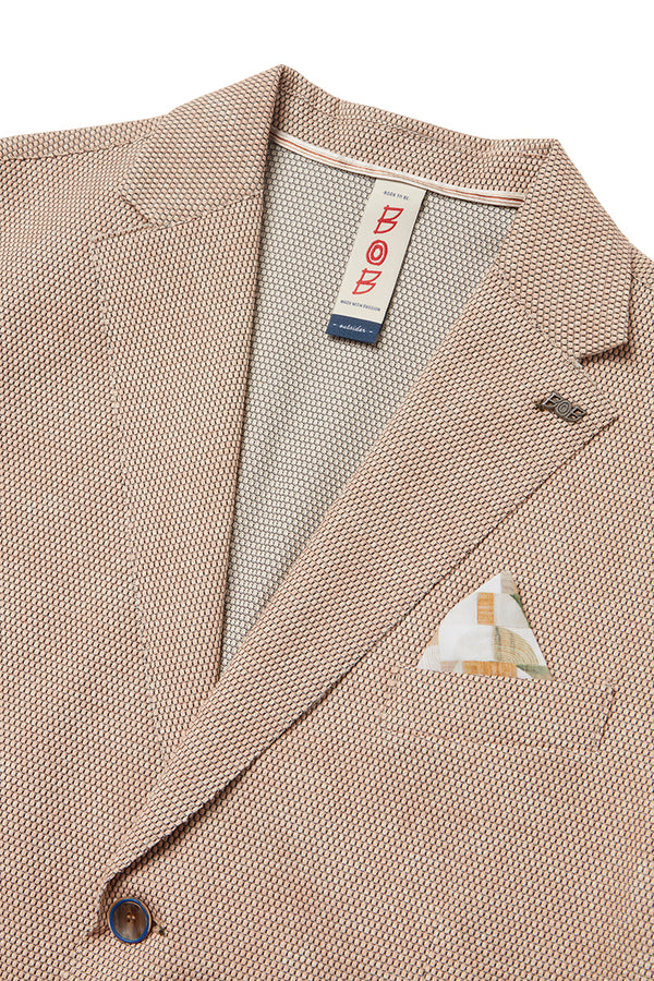 EASYX585 バーズアイプリントジャケット/ ROSA ピンク系