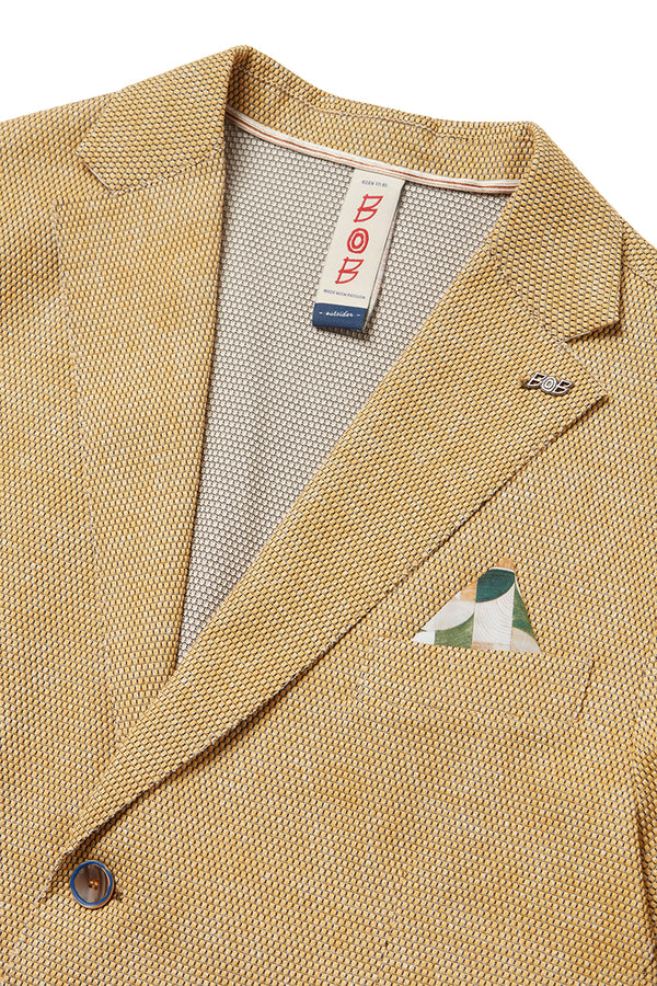 EASYX585 バーズアイプリントジャケット / MOSTARADA マスタード