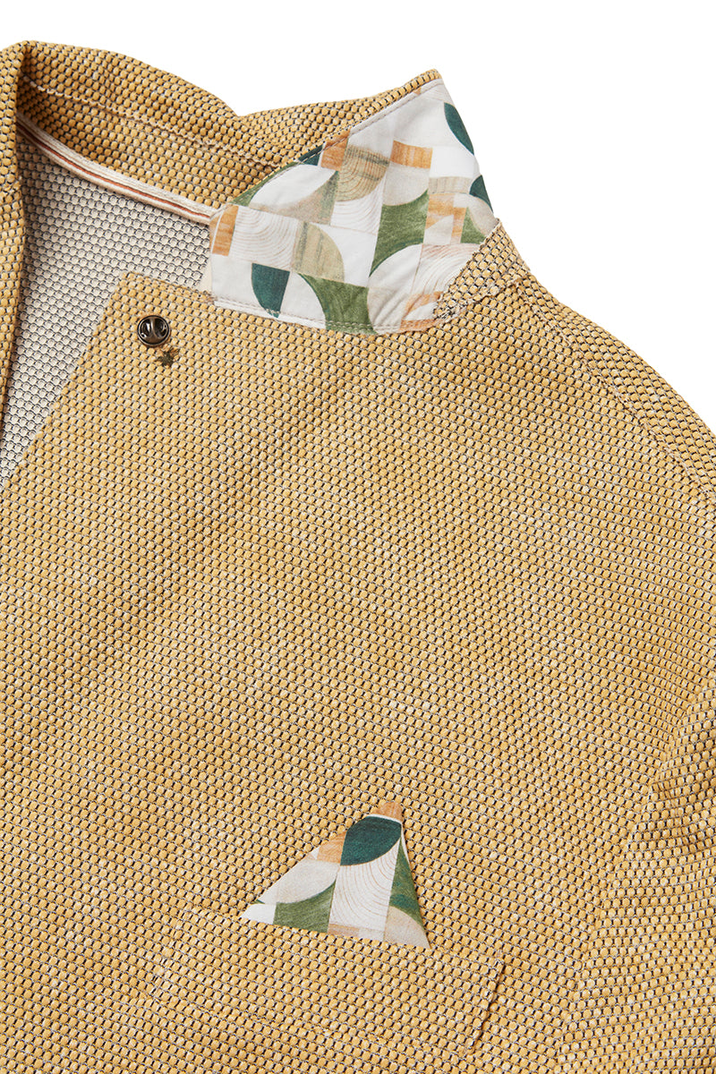 EASYX585 バーズアイプリントジャケット / MOSTARADA マスタード