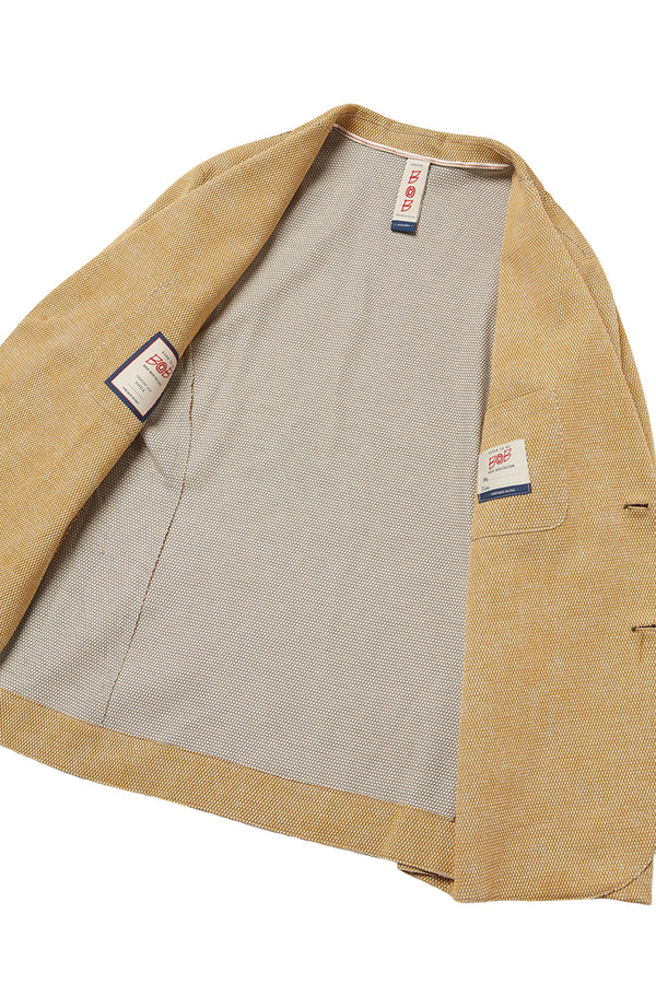 EASYX585 バーズアイプリントジャケット / MOSTARADA マスタード