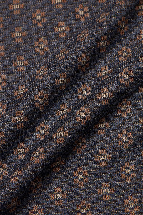 JAKE571 フラワープリントパターンジャケット / BLU ブルー