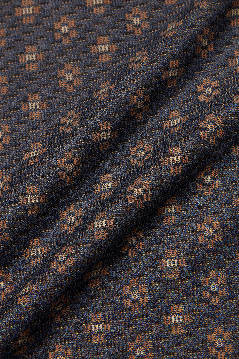 JAKE571 フラワープリントパターンジャケット / BLU ブルー