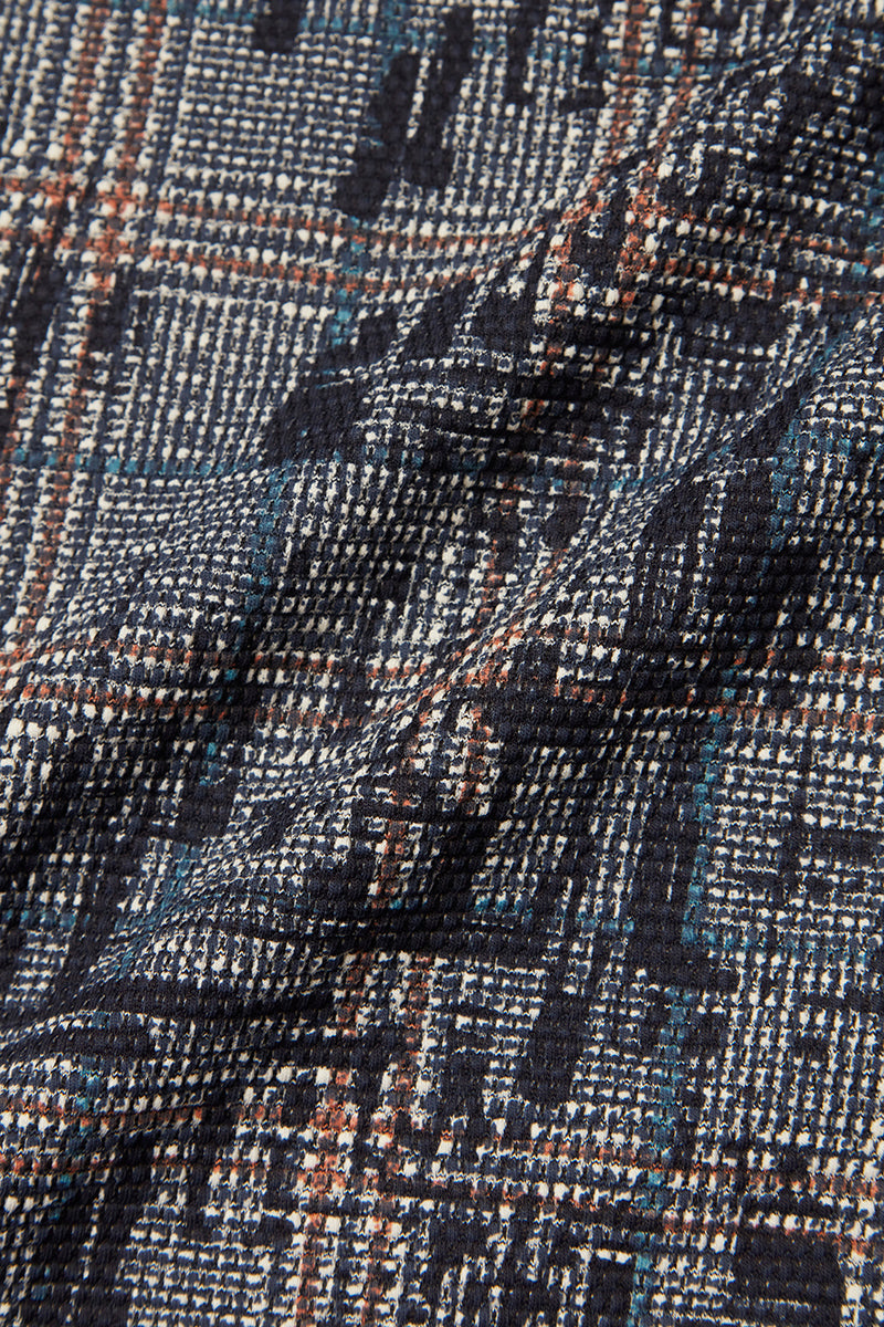 PICKY584 カスリ調グレンチェックジャケット / VAR1 ネイビー