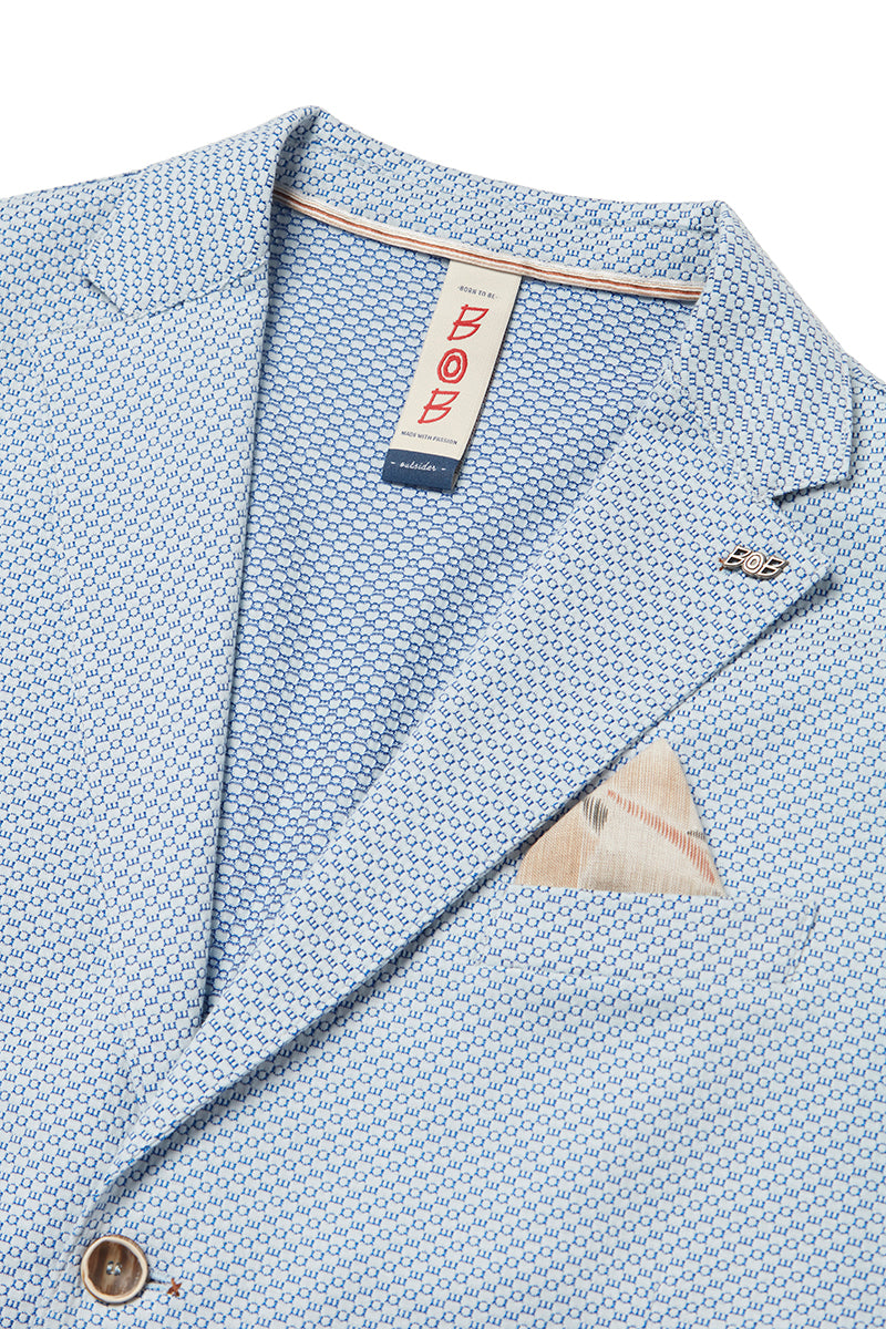 JAKE586 ロゴジャガードジャケット / ROYAL ロイヤルブルー