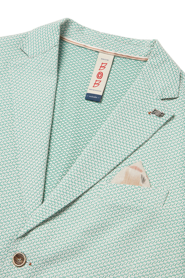 JAKE586 ロゴジャガードジャケット / SMERALDO エメラルド