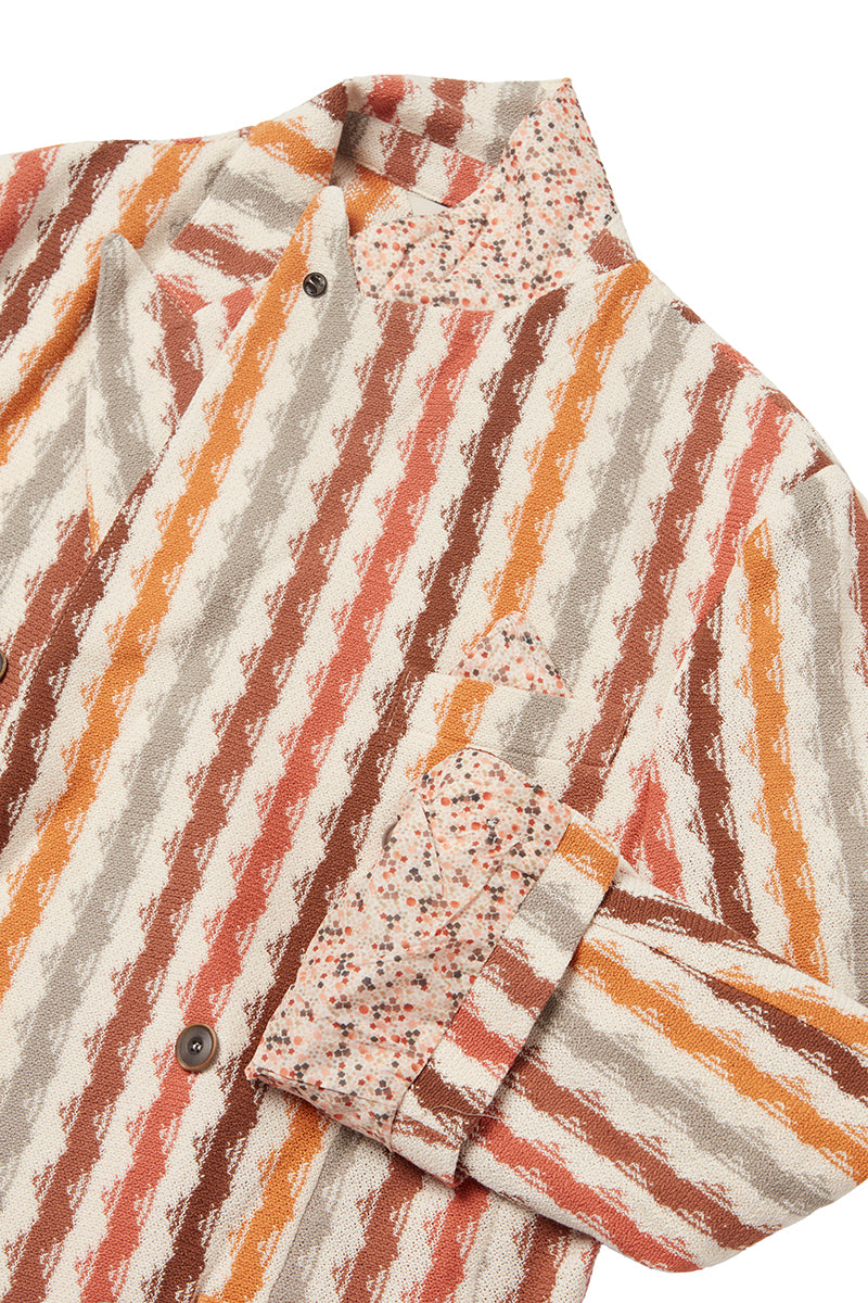 MOP576 ダブルブレストストライプジャケット / VAR1 オレンジベース