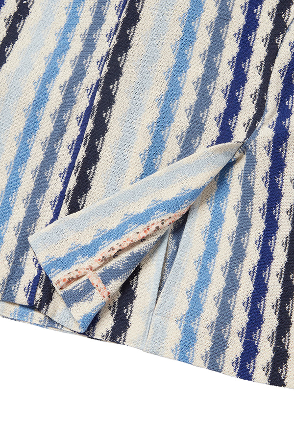 MOP576 ダブルブレストストライプジャケット / VAR2 ブルーベース