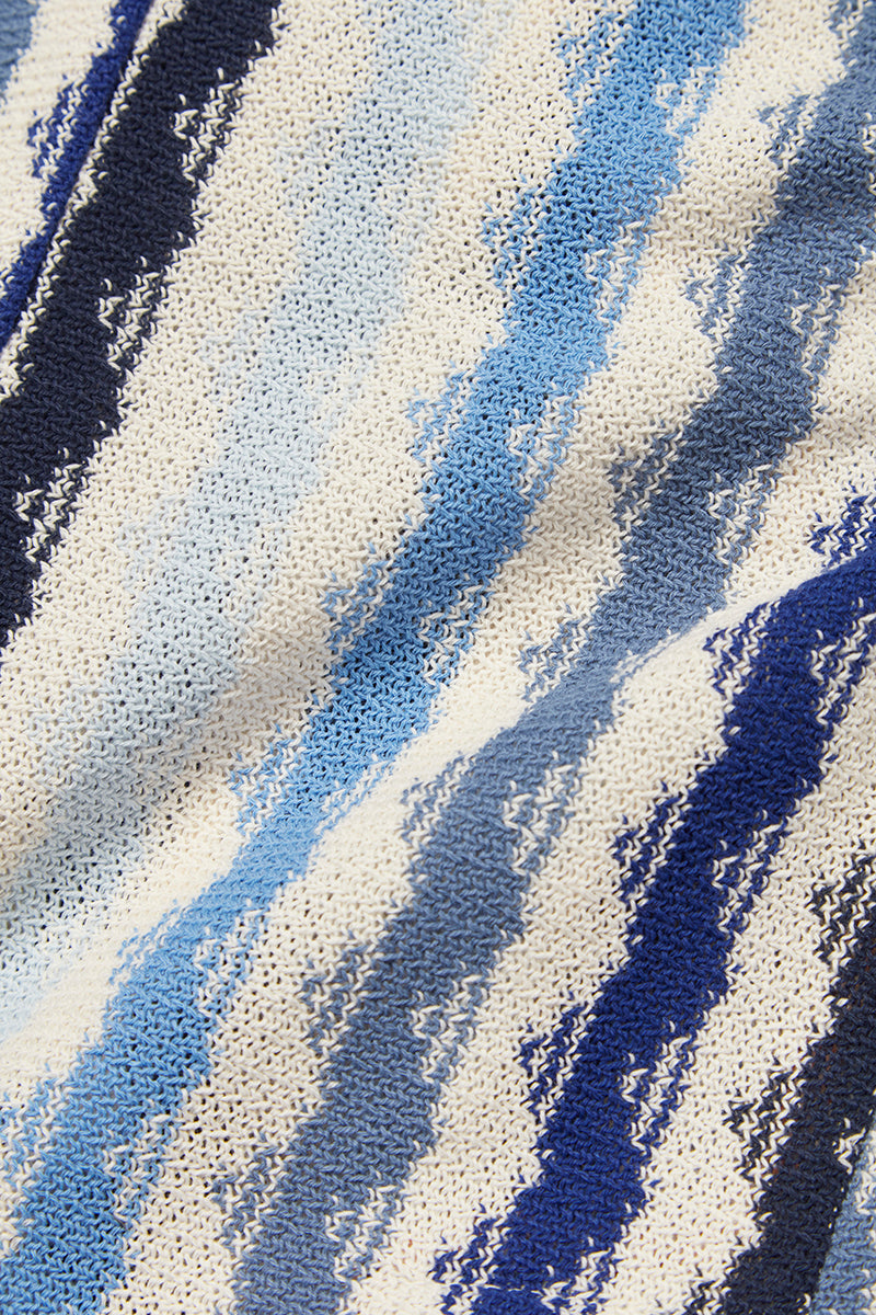 MOP576 ダブルブレストストライプジャケット / VAR2 ブルーベース