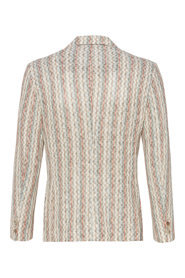 SLIGHT578 ラッセルストライプジャケット / VAR1 ベージュベース