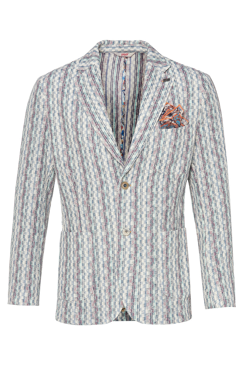 SLIGHT578 ラッセルストライプジャケット / VAR4 ブルーベース