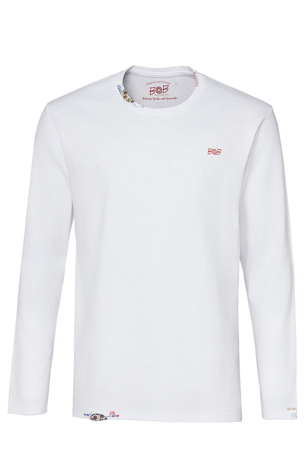 DALLAS 日本別注 ワンポイントロゴロングTEE  / BIANCO ホワイト系