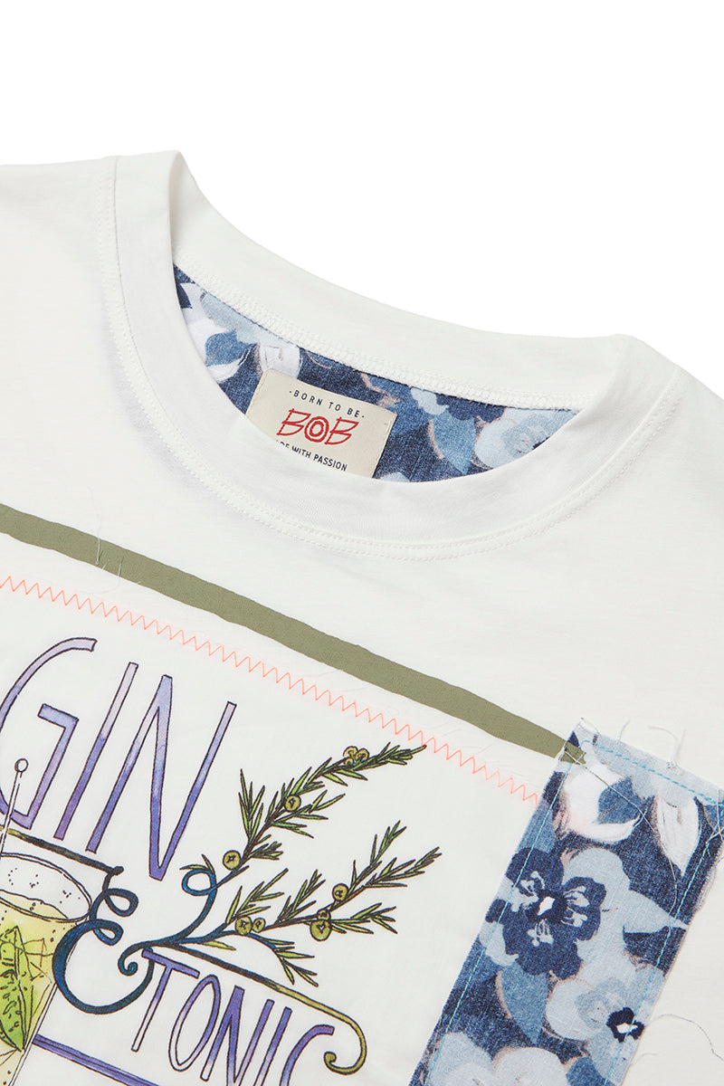 COCKTAIL カクテルレシピTシャツ / OFF WHITE オフホワイト