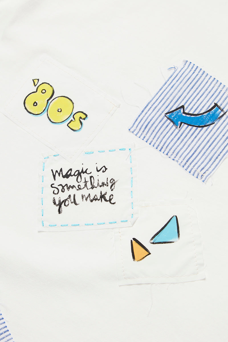 MALIBU パッチワークTシャツ / CREMA クリーム