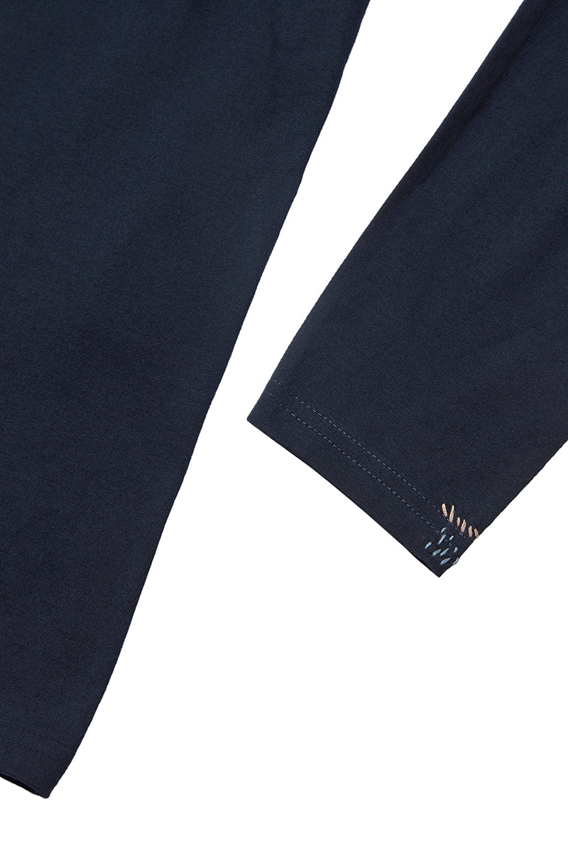 DALLAS 日本別注 ワンポイントロゴロングTEE / BLU ネイビー系