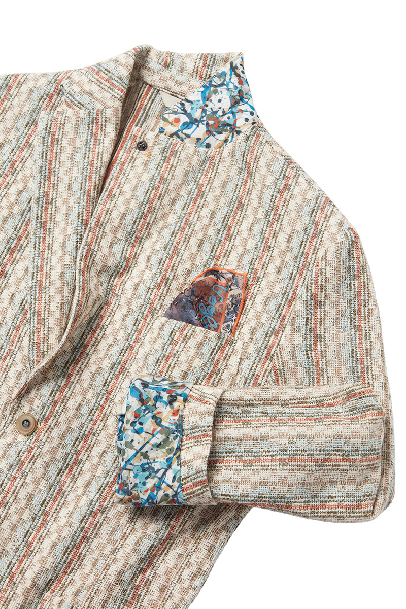 SLIGHT578 ラッセルストライプジャケット / VAR1 ベージュベース