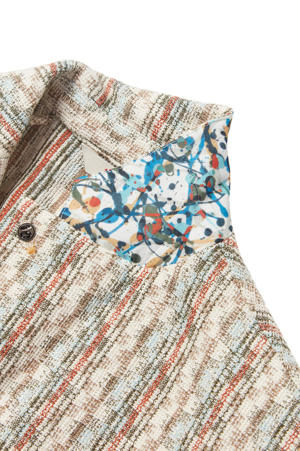 SLIGHT578 ラッセルストライプジャケット / VAR1 ベージュベース