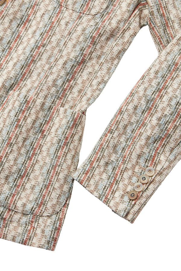 SLIGHT578 ラッセルストライプジャケット / VAR1 ベージュベース