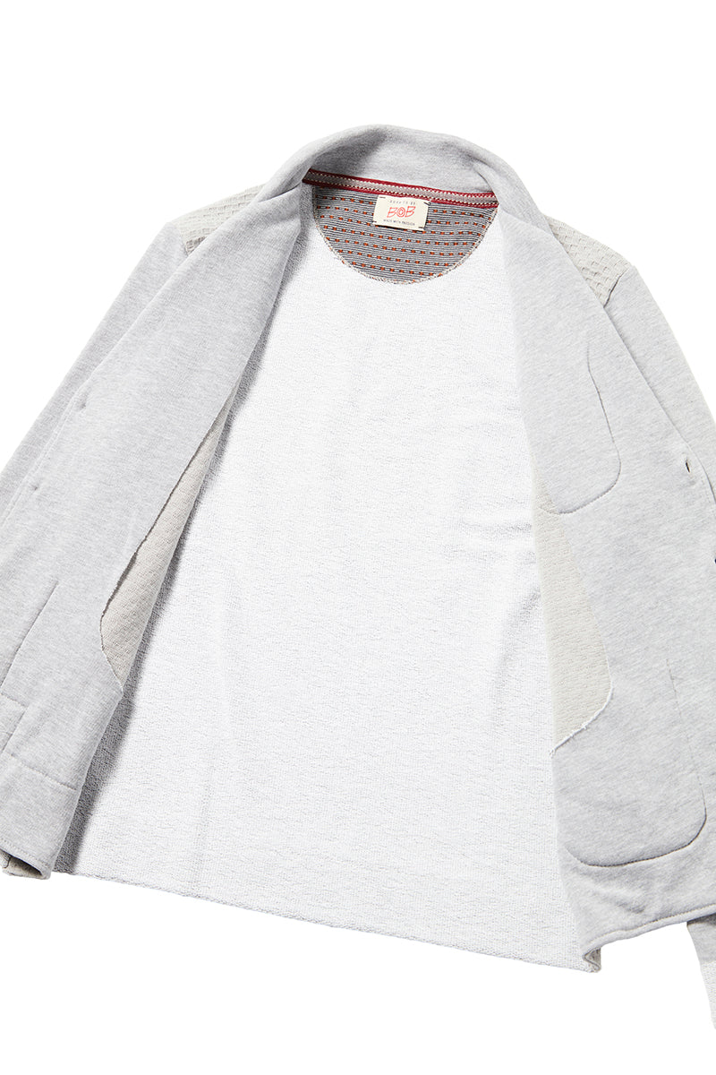 KAOS 日本別注 ラフエッジ・ディテール コットンパッチワークジャケット / GRIGIO グレー