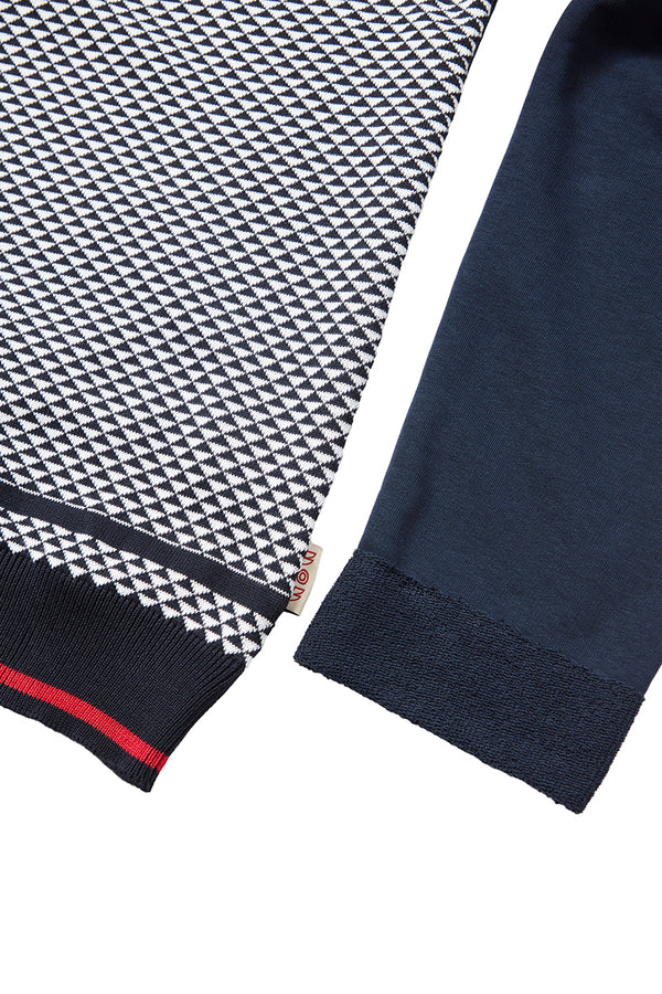 BARRET 日本別注 コットンクルーネック / BLU ネイビー系