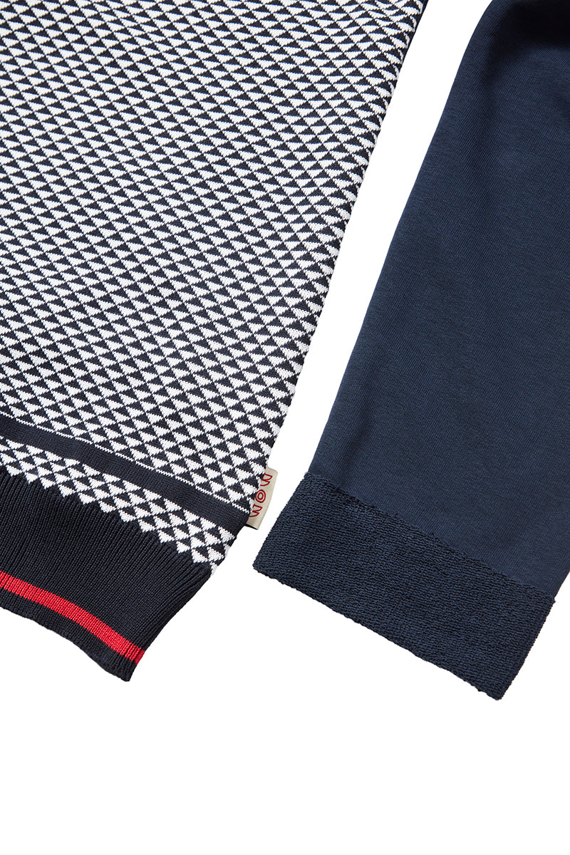 BARRET 日本別注 コットンクルーネック / BLU ネイビー系