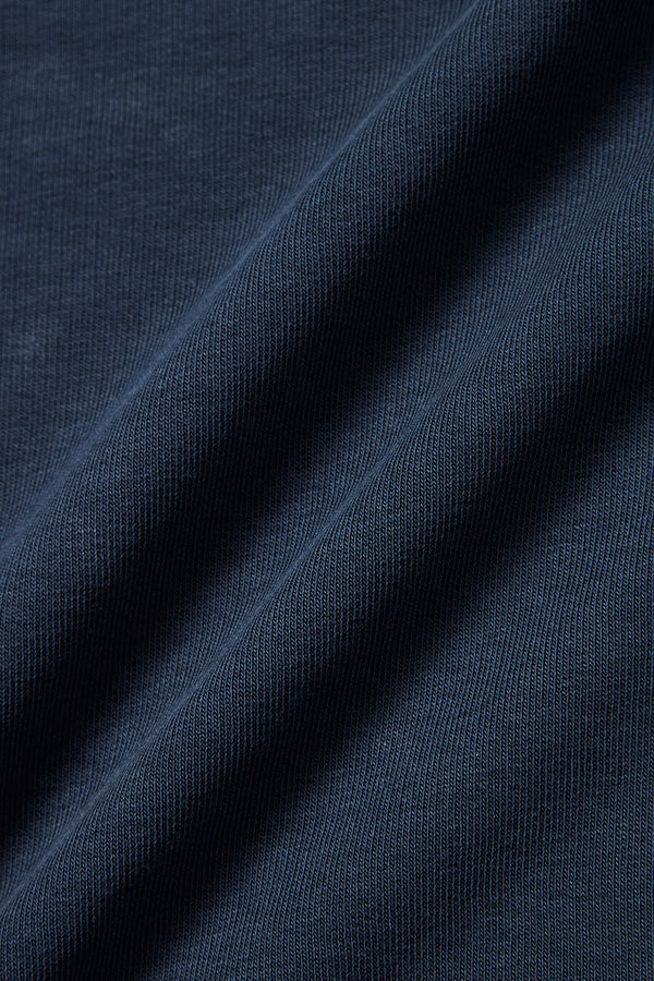 BARRET 日本別注 コットンクルーネック / BLU ネイビー系