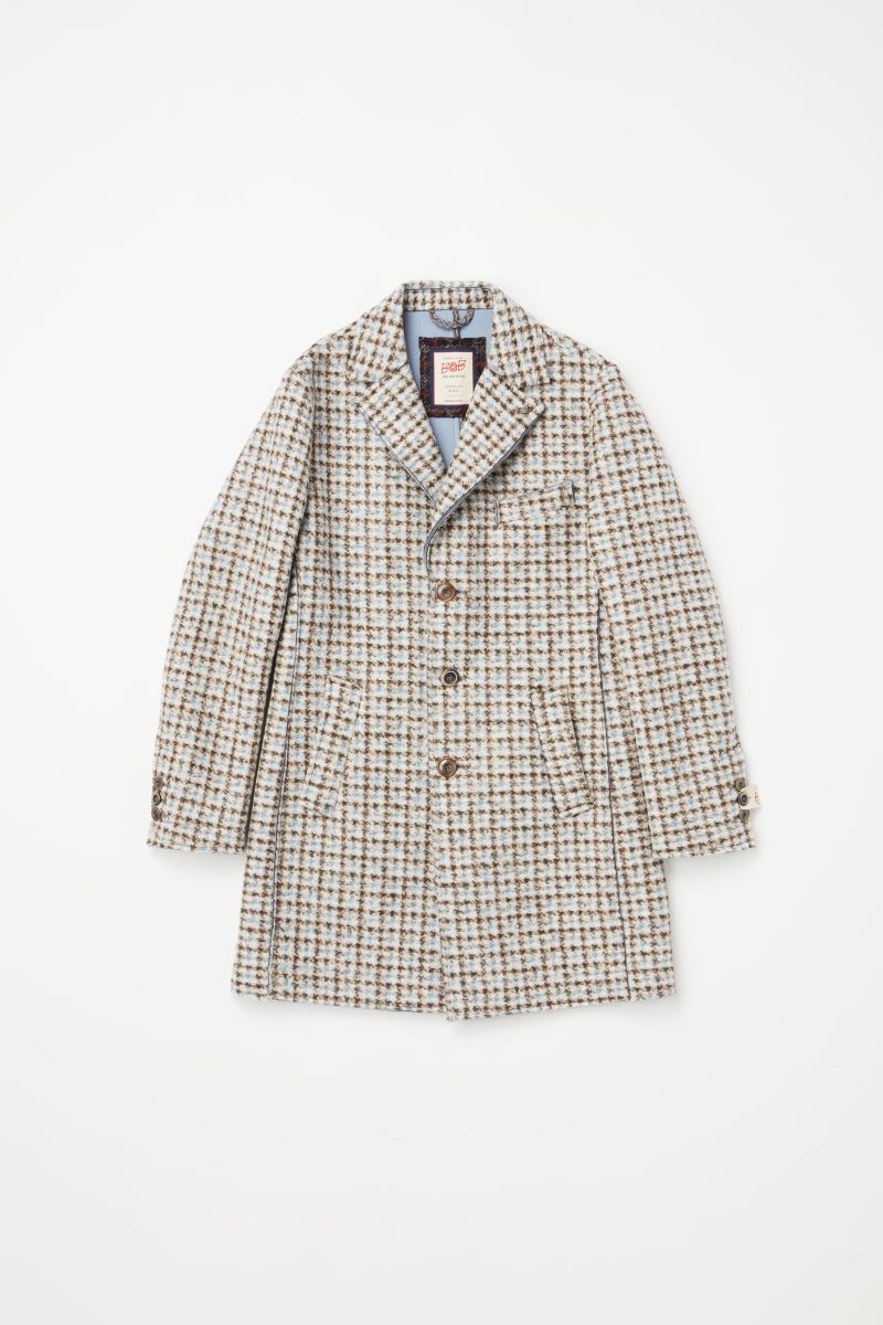 【24AW】Plaid bonding coat 074741602 BOB ANDY390