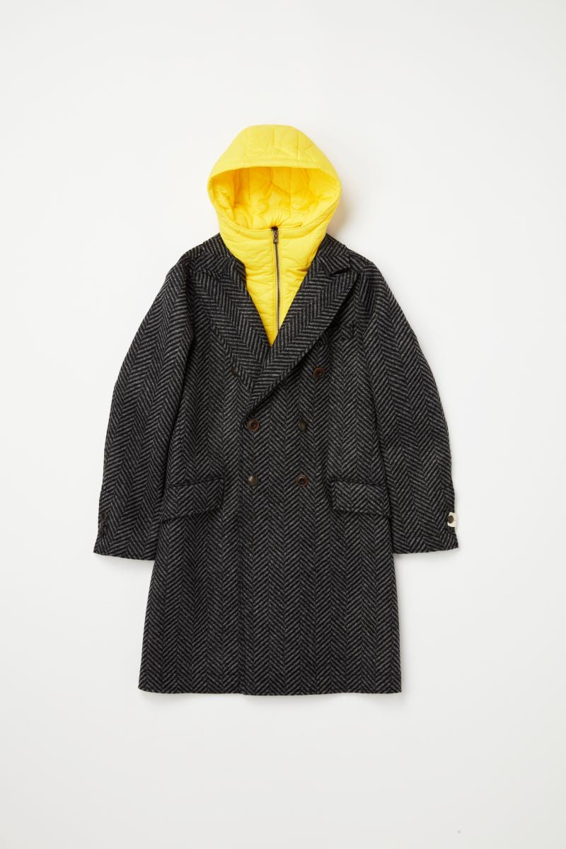 【24AW】Hooded double-breasted coat 074741622 BOB FENIT391