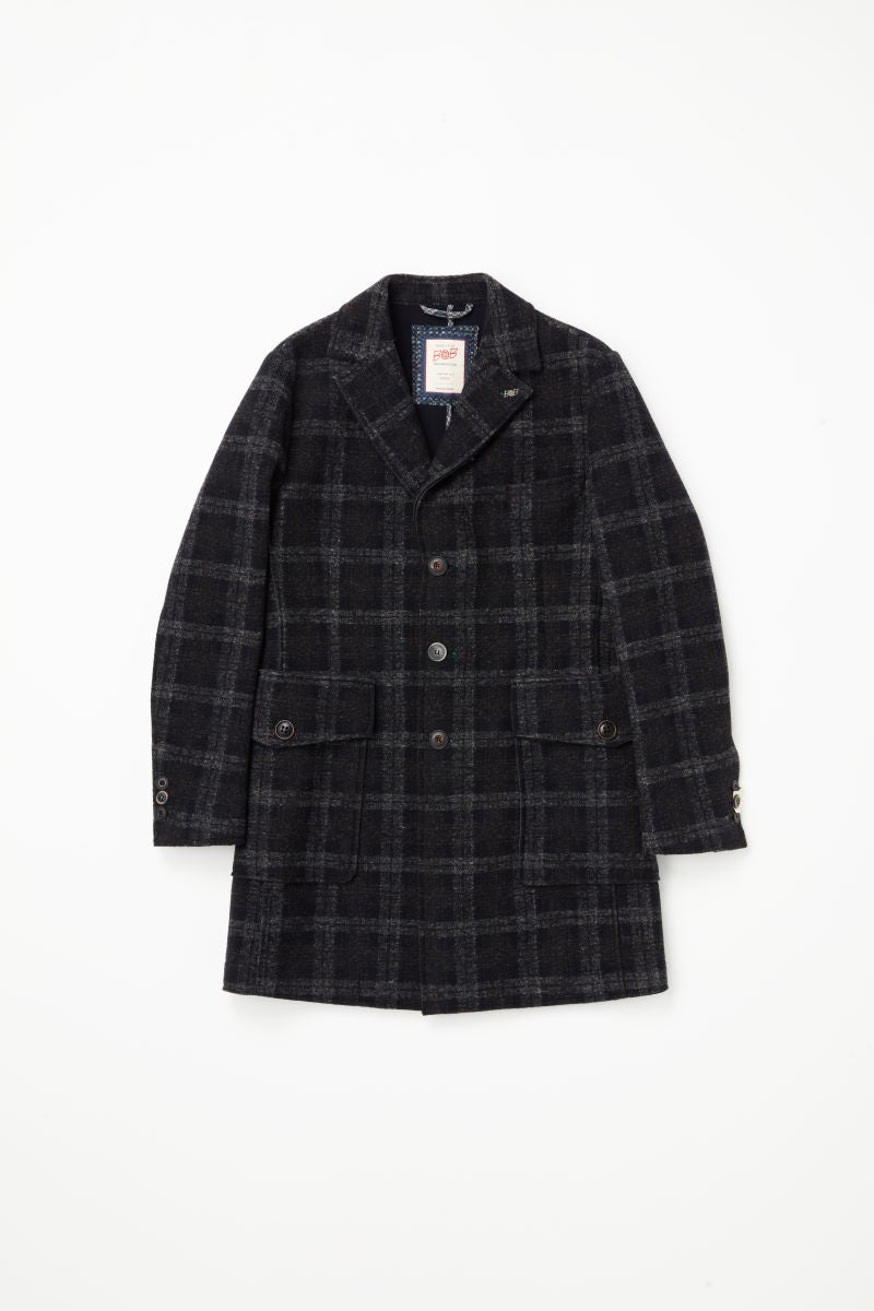 【24AW】Plaid bonding coat 074741630 BOB SHELBY385 / VAR2