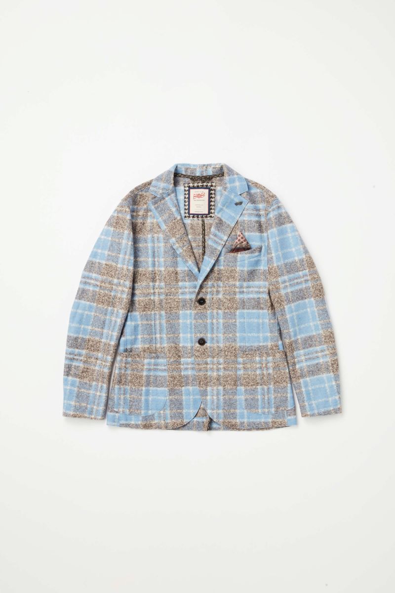 【24AW】Tartan Check Wool Jacket MARD359JP №074741126 / VAR2 ブルー系