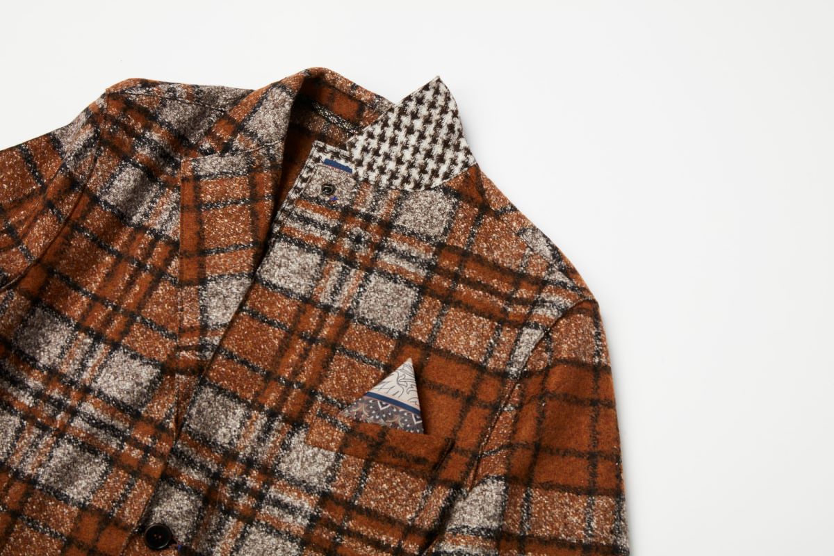 【24AW】Tartan Check Wool Jacket MARD359JP №074741126 / VAR2 ブルー系