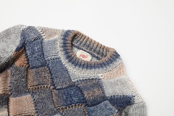 ダイヤモンドパターンニット / Col：BEIGE ベージュ系