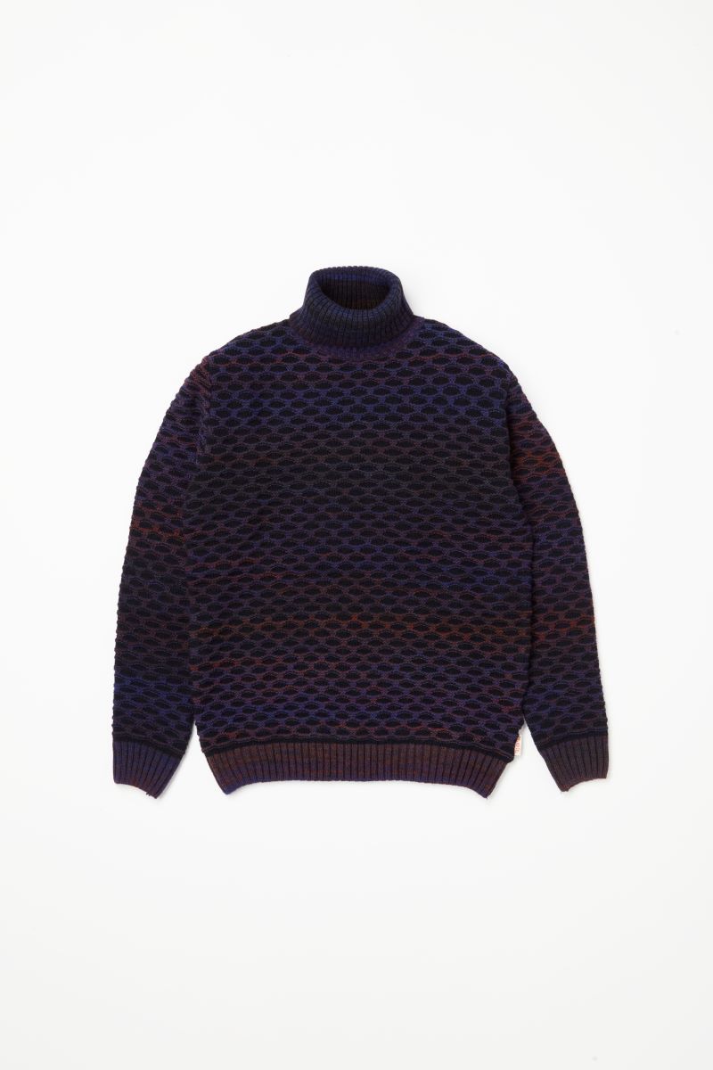 【24AW】Honeycomb turtleneck knit 074741712 BOB BOX / VAR2