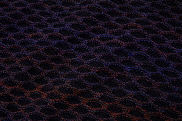 ハニカムタートルネックニット / VAR1 パープル系