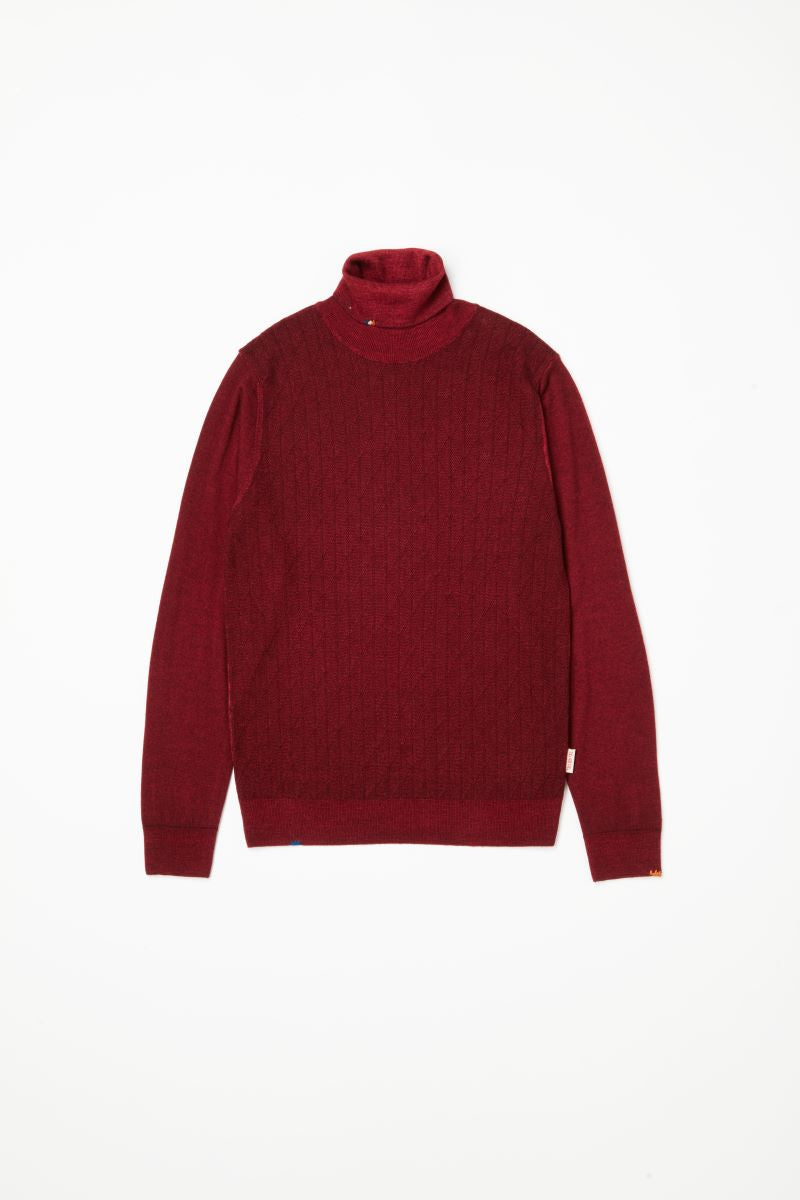 【24AW】High-Gauge Turtleneck Knit 074741729 BOB GILBERT / VINO