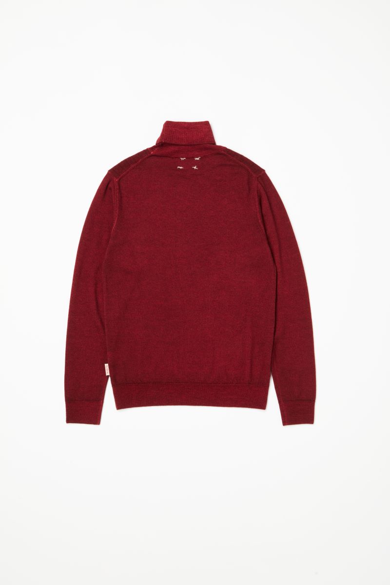 【24AW】High-Gauge Turtleneck Knit GILBERT №074741729 / ACCIAIO アッシュ