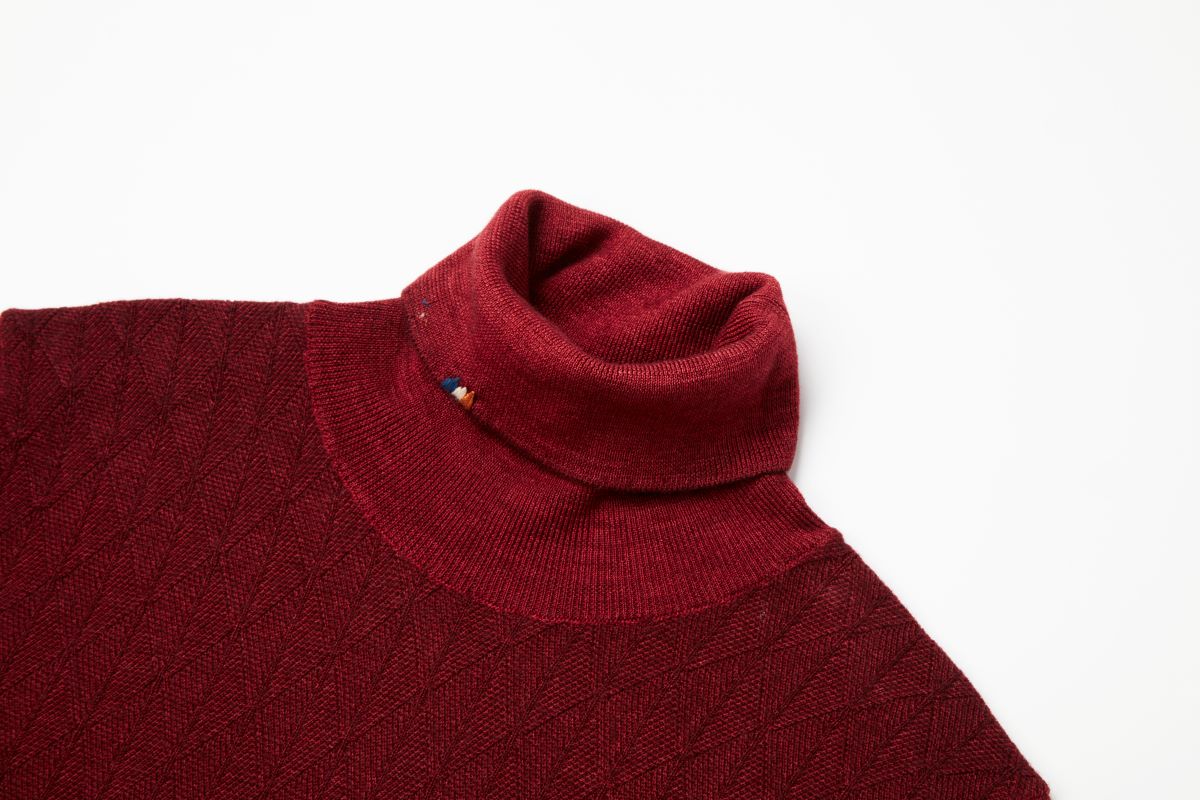 【24AW】High-Gauge Turtleneck Knit GILBERT №074741729 / VINO ワイン