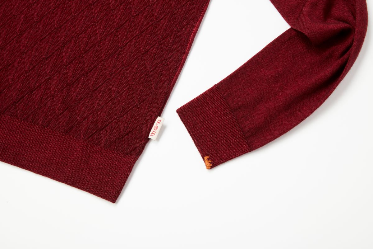 【24AW】High-Gauge Turtleneck Knit GILBERT №074741729 / VINO ワイン